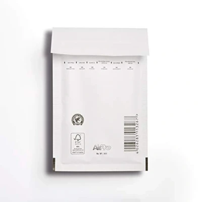 Image of Bubble Lined Envelopes Size 1 100x165mm White (200 Pack)