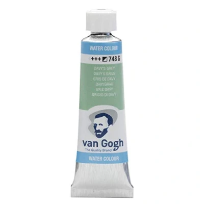 Image of Van Gogh Aquarell Davy&#039;s Grey 748 Tube 10 ml