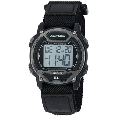 Image of Armitron Unisex Adults Digital Quartz Watch with Nylon Strap 45/7004GBK