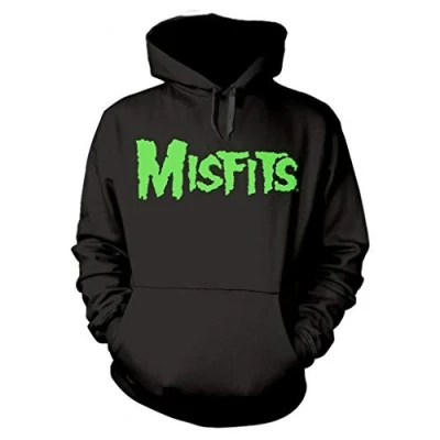 Image of Misfits &#039;Glow Jurek Skull&#039; (Black) Pull Over Hoodie (x Large)