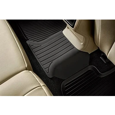 Image of Skoda Original Karoq Rubber Mat Tunnel Rear Centre Cover 57A061580 Black