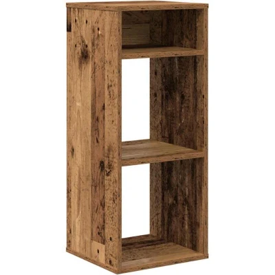 Image of vidaXL Book Cabinet Old Wood Engineered Bookcase 34x31x80 cm Freestanding Bookshelf for Home, Office, Living Room Display