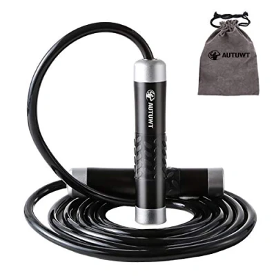 Image of AUTUWT Weighted Skipping Rope 1LB,Heavy Jump 3M Adjustable Length Bearing Tangle Free Ropes For Adult Fitness,CrossFit, Boxing, MMA, Fitness Workout, Cardio Exercise