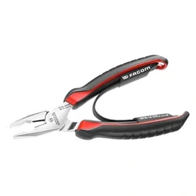 Image of Facom 187A.20CPE Universal Pliers, Red/Black, 200 mm