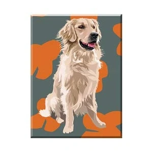 Image of Golden Retriever Magnet by Leslie Gerry Dog Gift