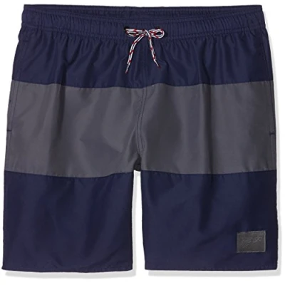 Image of Speedo Mens&#039; Panel Leisure Water Shorts, Alphafusion Navy/USA Cha/White, 2X Large/18 Inch