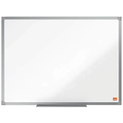 Image of Nobo Enamel Magnetic Whiteboard, 600 x 450mm, Aluminium Trim, Corner Wall Mounting, Includes Whiteboard Pen Tray, Essence Range, 60 45cm, White, 1915445