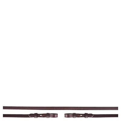 Image of BR Leather bar rein 13 mm Full / Silver Black