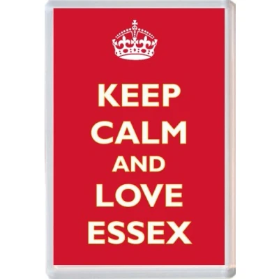 Image of Keep Calm and Love Essex Novelty Jumbo Fridge Magnet