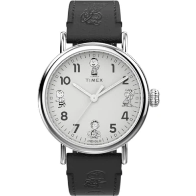 Image of Timex Men&#039;s Analogue Quartz Watch with Leather Strap TW2W45900