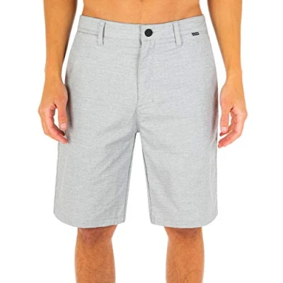 Image of Hurley Men&#039;s H2o dri Breathe 21&quot; Walkshort Shorts, Wolf Grey, 32