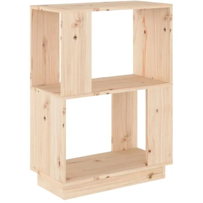 Image of vidaXL Book Cabinet/Room Divider 51x25x70 cm Solid Wood Pine