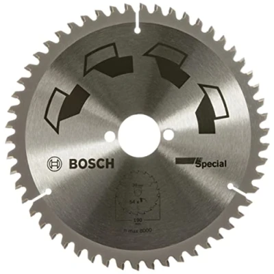 Image of Bosch 1x Circular Saw Blade Special (for Wood, Non Ferrous Metals, Plastic, Ø 190 x 2.5/1.8 30 mm, 54 Teeth, FT , Accessories for Saws)
