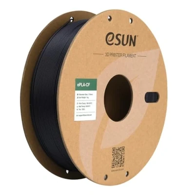 Image of eSUN PLA Filament 1.75mm, ePLA CF Carbon Fiber Filled Dimensional Accuracy +/ 0.03mm, 1KG Spool (2.2 LBS) 3D Printing Materials for FDM Printers,Purple
