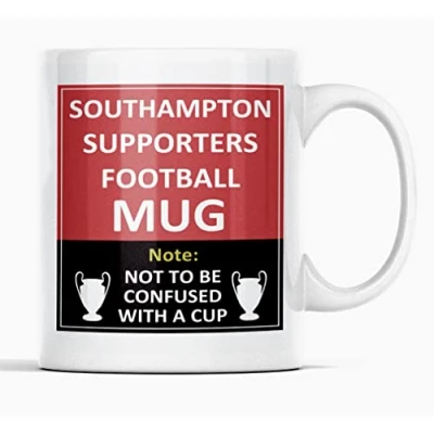 Image of Southampton Football Club Supporters Rival Team Joke Funny New and Easy Office Tea Coffee Mug Gift