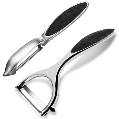 Image of Fun Gift 2S Peeler Set, Pendulum Blade 14.5 cm, 16.5 Vegetable Rust Proof Single Edge Polished Cromargan Stainless Steel Potato