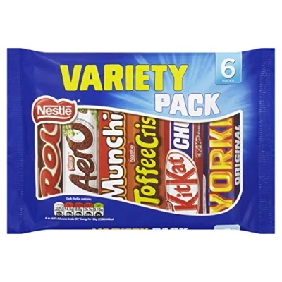Image of Nestle Mixed Chocolate Bar Multipack (6xStd) 264g