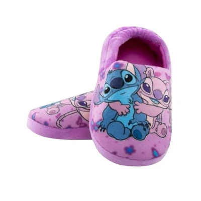 Image of Disney Lilo And Stitch Slippers Angel Girls &amp; Kids Purple 8