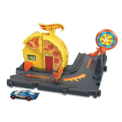 Image of Hot Wheels LT HKX44 Mattel City Speedy Pizza Pick Up/from Assort, Multicolored, One Size