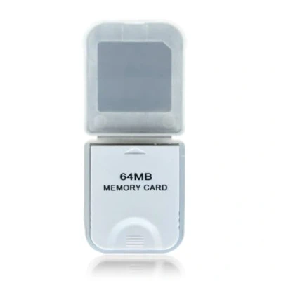 Image of WICAREYO White 64M Memory Card for Wii NGC Gamecube Console