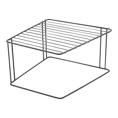 Image of Metaltex BOXE LAVA Corner 2 Heights. TOUCHTHERM Finish Black