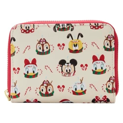 Image of Loungefly Disney Hot Cocoa Mugs Zip Around Wallet, Multi, Bifold