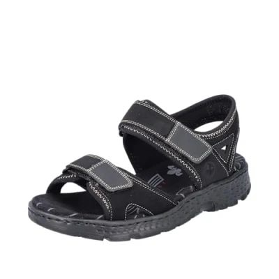 Image of Rieker Women&#039;s 67891 Sandal, Black, 4 UK
