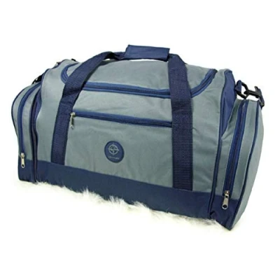 Image of Mens Womens Ladies Simple Gym Sports Travel Holdall Grip Maternity Strong Bag (Grey)