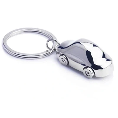 Image of YEHJDSMD Cool Luxury Metal Keychain Car Model Key Chain Ring Racing Keyring For Man Women Gift, Silver, M