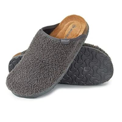 Image of Ladies Mule Slippers DUN 99 (4 UK, Grey)