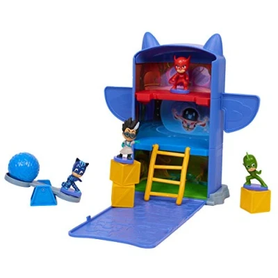 Image of JP PJ Masks JPL95425 Fold N&#039; Go HQ Playset