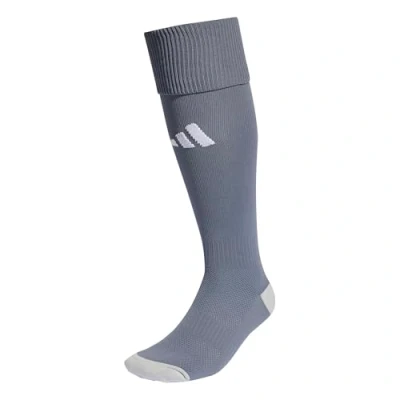 Image of adidas Unisex Kids Milano 23 Socks, team onix/white, 6 7 Years