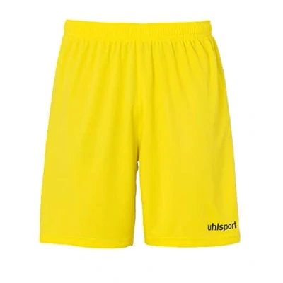 Image of uhlsport Center Basic Shorts Men&#039;s Lime Yellow/Black, S