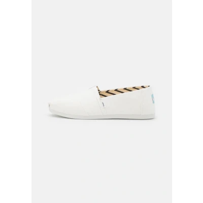 Image of TOMS Alpargata Slipons, Women&#039;s, Size: 10, White Cotton