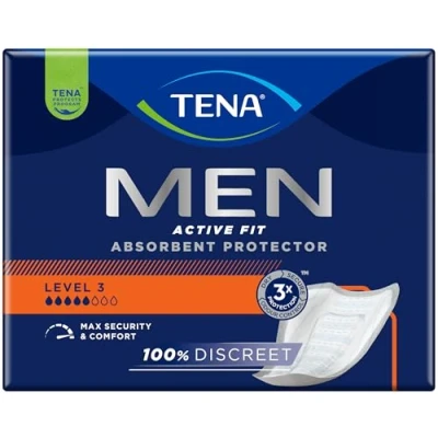 Image of TENA 750830 Men Level 3 Incontinence Pad (Pack of 16)