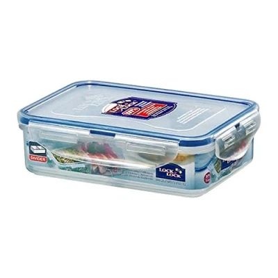 Image of Lock &amp; HPL815C Multi Use Food Storage Box with 2 Interior Boxes 550 mL