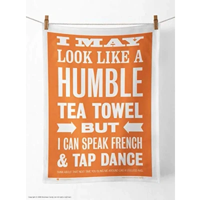 Image of Brainbox Candy Humble Tea Towel 100% Cotton (51x79cm)