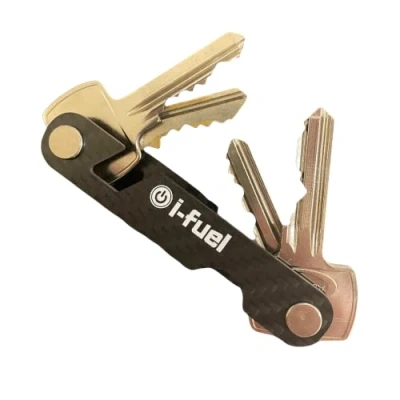 Image of i Fuel Key Holder Slim Carbon Fibre Compact Smart Organiser Holds up to 8 keys
