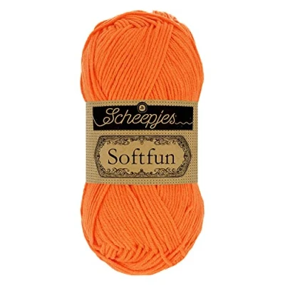 Image of Scheepjes Softfun 2427 Tangerine Yarn 10x50g