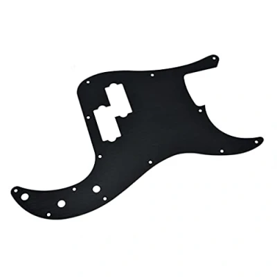 Image of Dopro 13 Hole Right Handed Modern Style Metal Aluminium Anodized Precision Bass P Pickguard for American FD Black