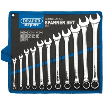 Image of Draper Expert HI TORQ� Imperial Combination Spanner Set (11 Piece)
