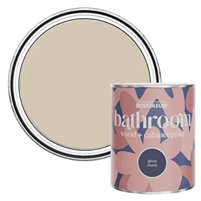 Image of Rust Oleum Light Brown Moisture Resistant Bathroom Wood and Cabinet Paint in Gloss Finish Butterscotch 750ml