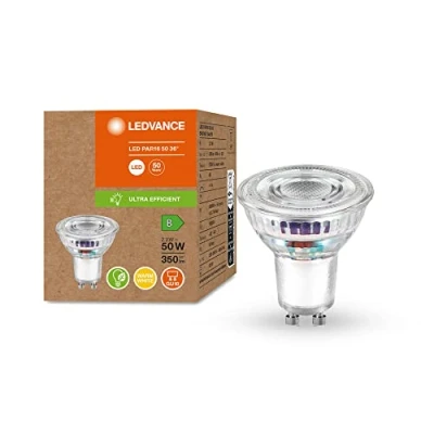Image of LEDVANCE Energy Saving lamp, PAR16 Reflector, GU10, Warm White (3000K), 2.1 watt, Replaces 50W Bulb, Highly efficient and Saving, Pack of 6