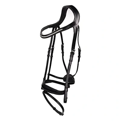 Image of horka HEADSTALL CORONARY BAND Cob Black / Silver