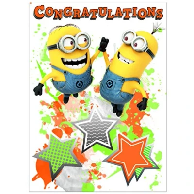 Image of Despicable Me Congratualtions Card