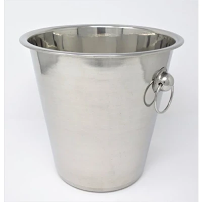 Image of CookSpace (TM) Champagne Wine Ice Drinks Bucket in Polished Stainless Steel (4 litres)