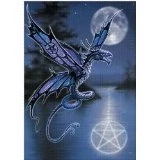Image of Eastgate Resource Dragon Fly by Anne Stokes Tree Friendly Greetings Card AN02