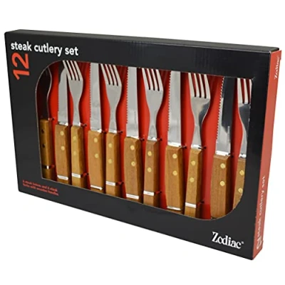 Image of Zodiac 7312 Steak Wood Handle (Pack of 12)