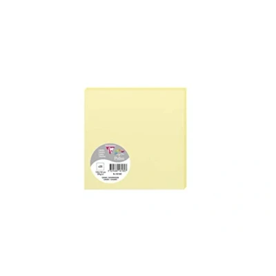 Image of Clairefontaine Ref 1818C Pollen Card (Pack of 25 Sheets) 135 x 135mm Sized, Acid Free, Inkjet &amp; Laser Compatible, Easy to Write On, 210gsm Canary