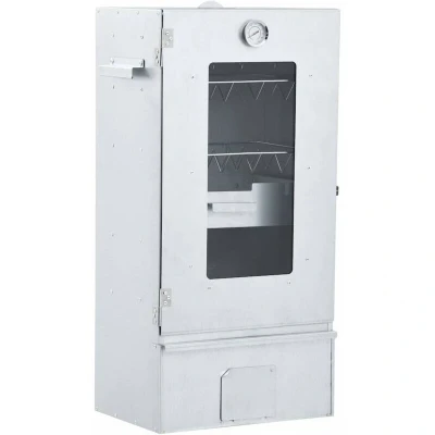 Image of BBQ Oven Smoker with 1kg Wood Chips 44.5x29x83cm Outdoor BBQs vidaXL